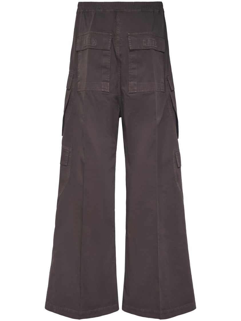 Drkshdw By Rick Owens Double Cargo Trousers With Jumbo Belted Details
