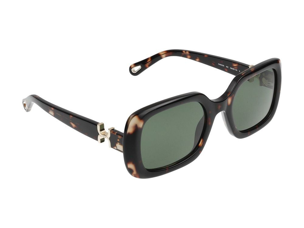 Chloé Havana Ch0333s Acetate Oversized Square Sunglasses