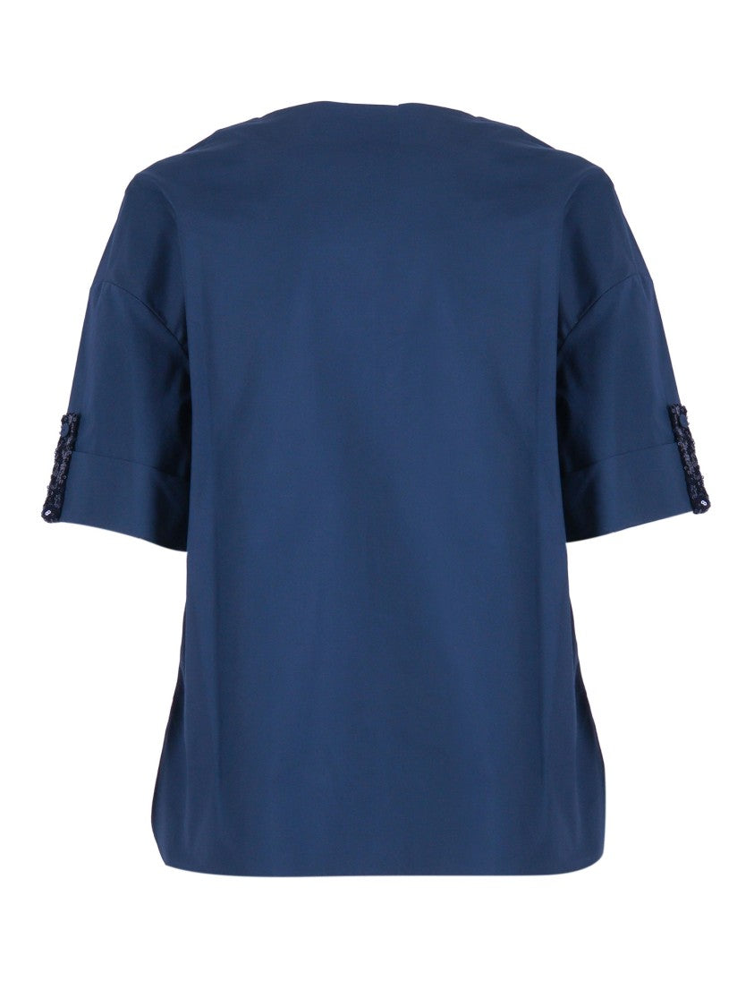 Antonelli Firenze Boxy Sequined Short Sleeve T-Shirt