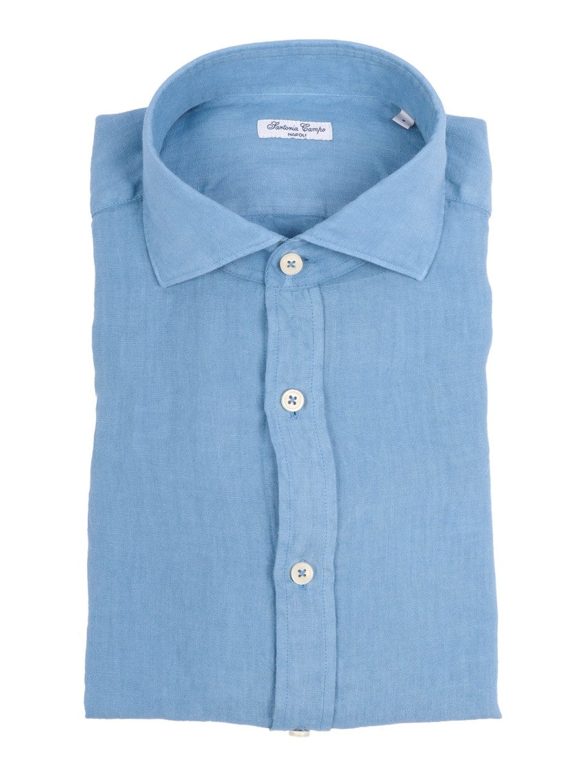 Sartoria Del Campo-Sonrisa Button Up Soft Casual Shirt