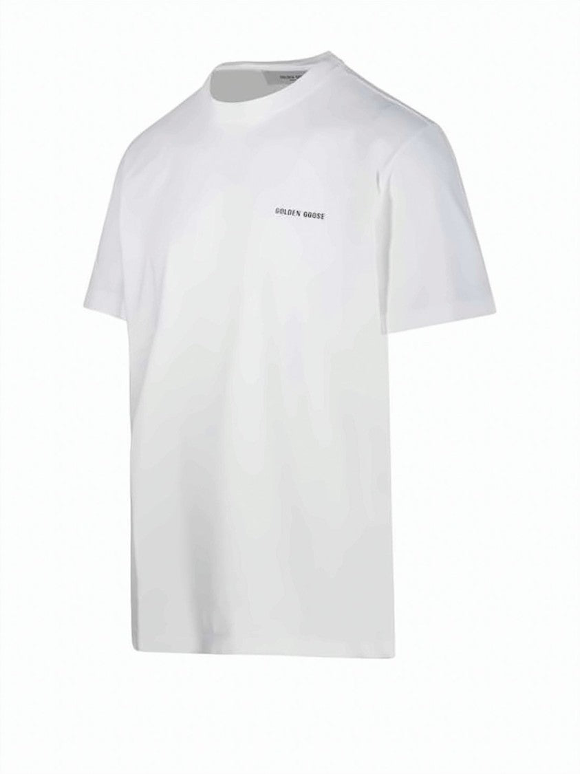 Golden Goose Classic Short-Sleeve White T-Shirt With Subtle Logo