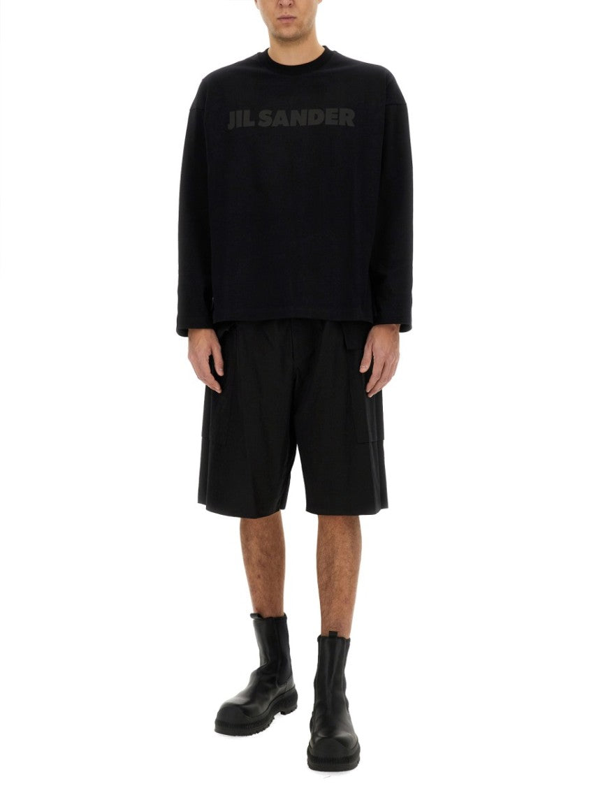 Jil Sander Relaxed-Fit Cotton T-Shirt With Tonal Logo Print
