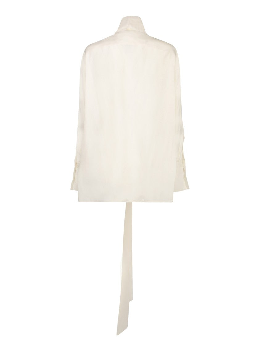 Givenchy Silk Blouse With Lavalliere Collar