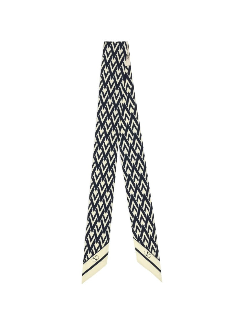 Valentino Scarf Bandeaux Toute La V Silk
