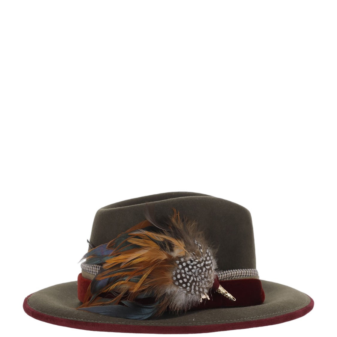 Alexia Alvarez De Toledo Feather-Brooch Wool Felt Hat