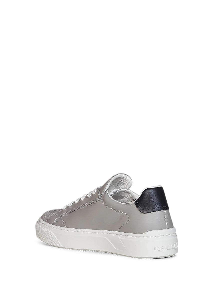 Ferragamo Thor 4 Low-Top Leather Sneakers