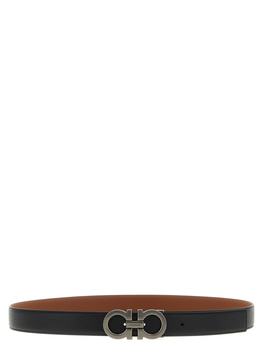Ferragamo 'Gancini' Reversible Belt