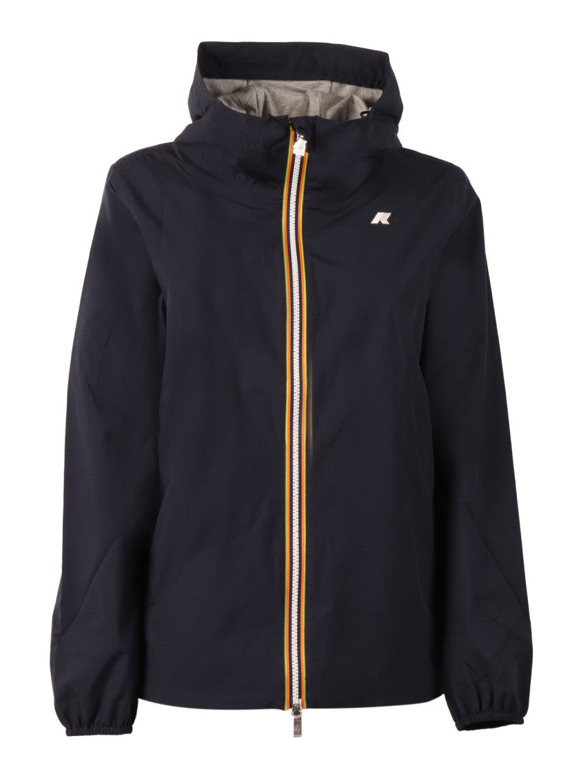 K-Way Black Marguerite Stretch Polyester Jacket