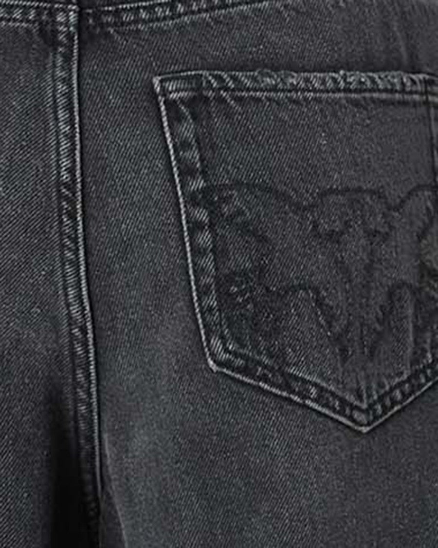 Pinko Balloon-Fit Jeans With Stone Wash Finish And Logo Accents