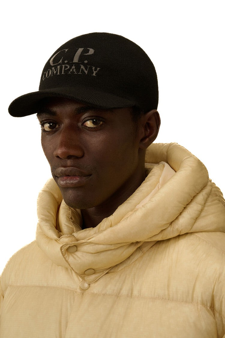 C.P. Company Merino Wool Baseball Cap With Front Logo