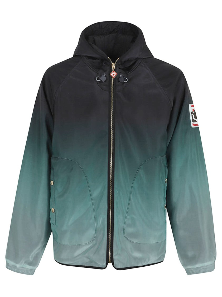 Casablanca Gradient Hooded Jacket With Distinctive Patch