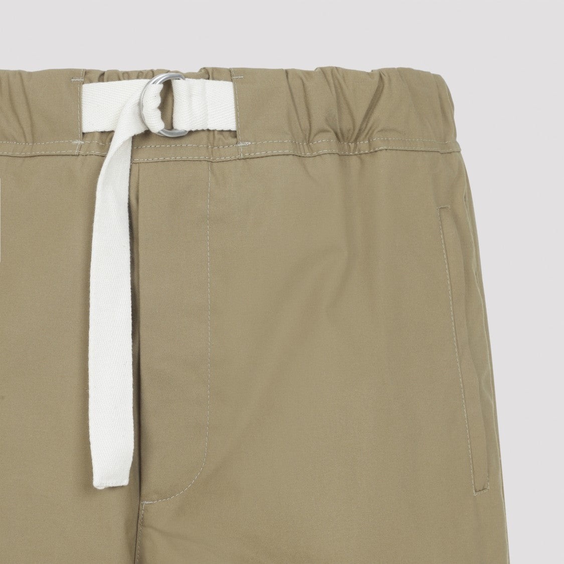 Jil Sander Beige Water-Repellent Cotton Pants