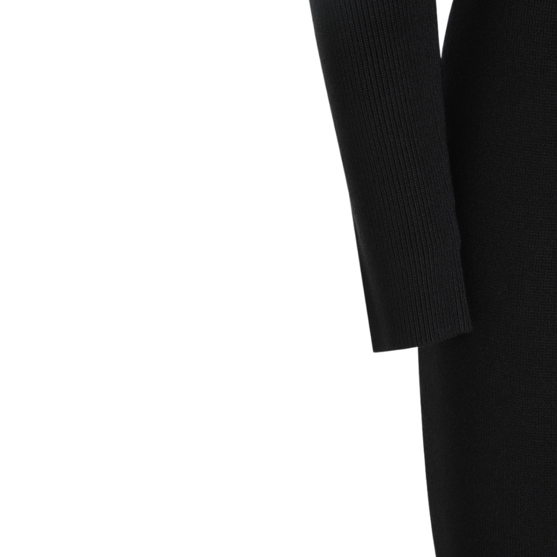 Elisabetta Franchi Form-Fitting Midi Dress With Gold-Tone Chain Detail