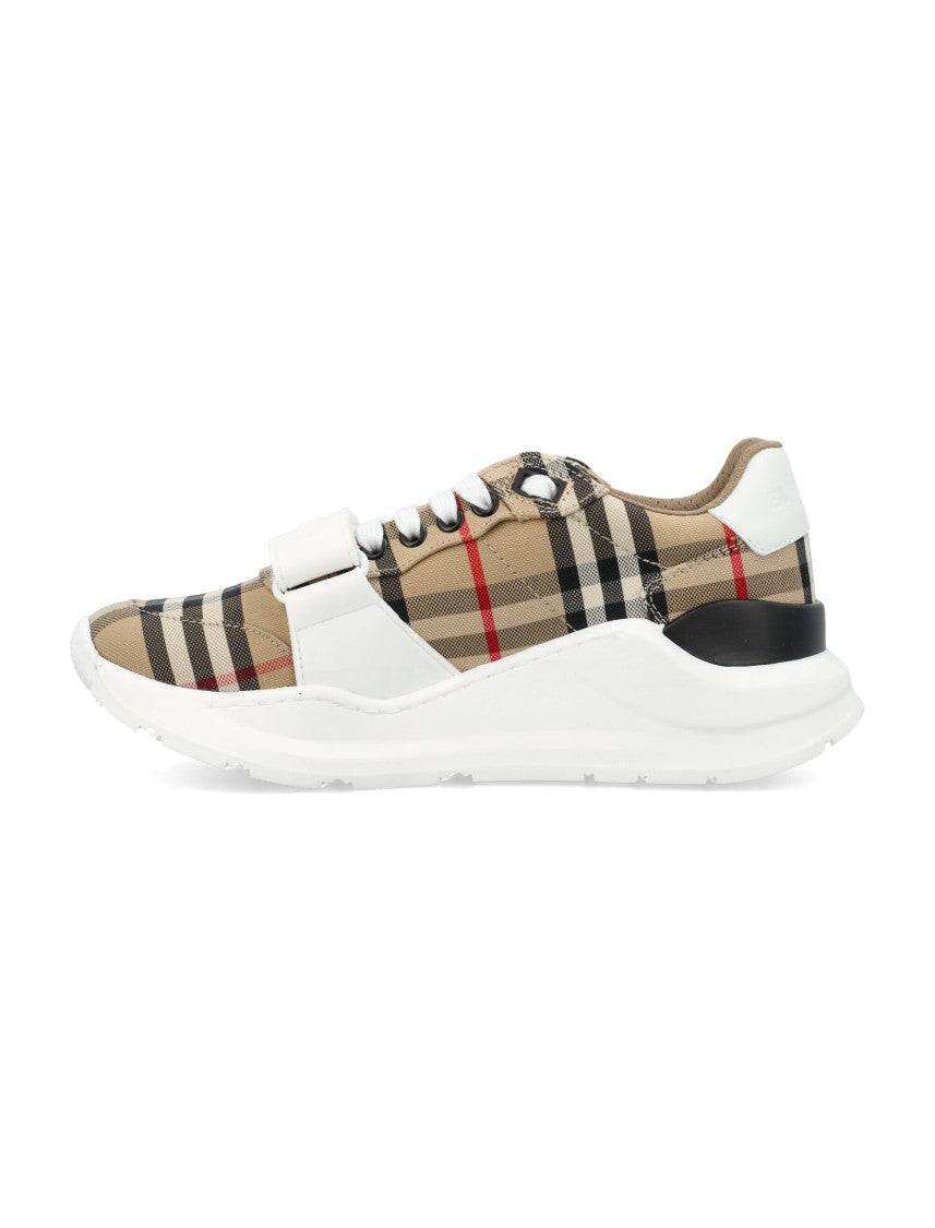 Burberry Check Pattern Sneakers