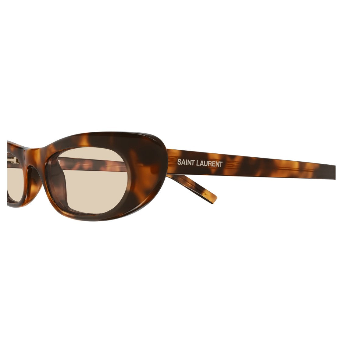 Saint Laurent Sl 557 Shade Slim Oval Tortoiseshell Sunglasses