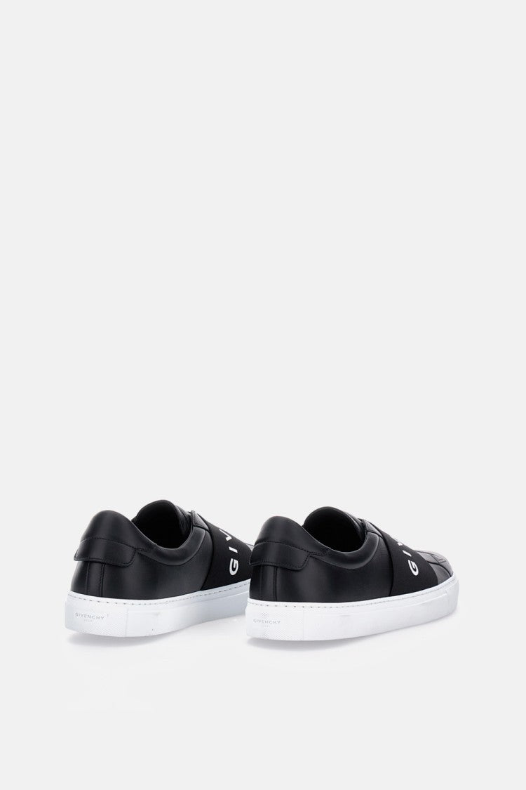 Givenchy Calfskin Leather Sneakers With Printed Logo And Contrasting Sole