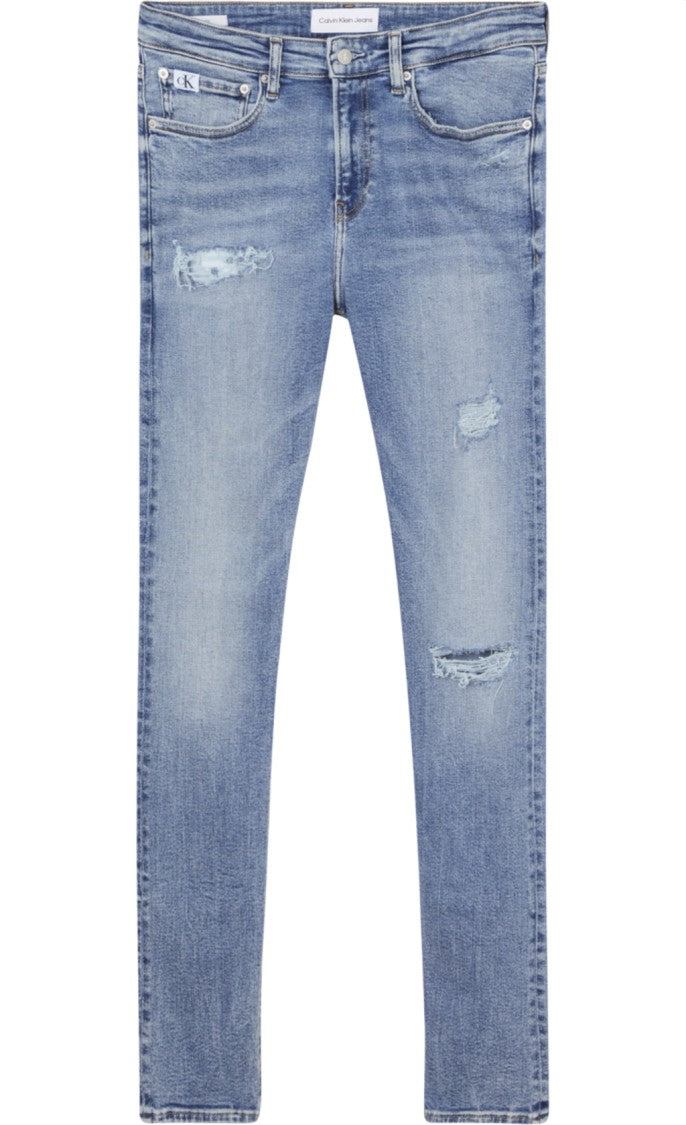 Calvin Klein Distressed Light Blue Slim Fit Jeans