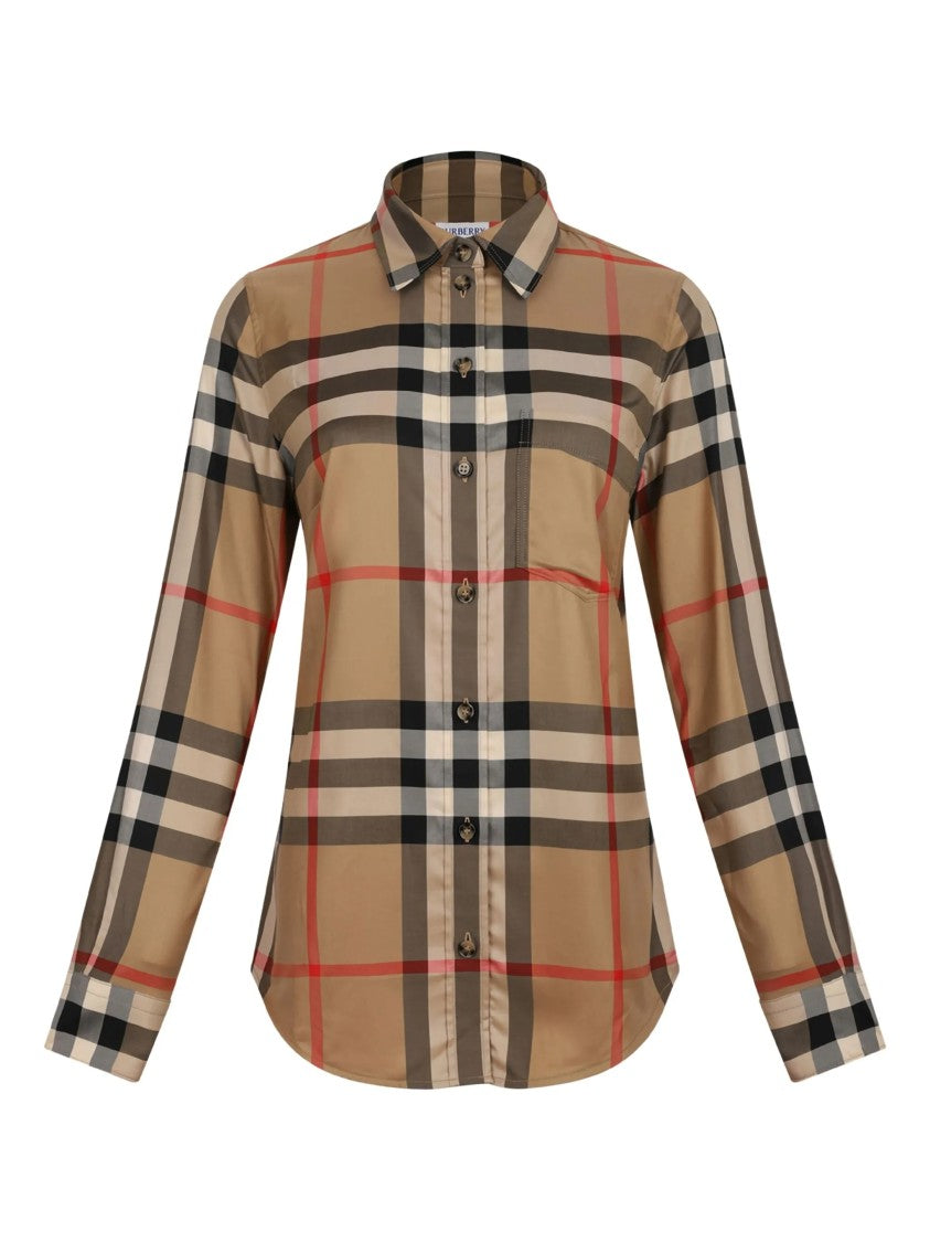 Burberry Classic Button Down Check Pattern Shirt