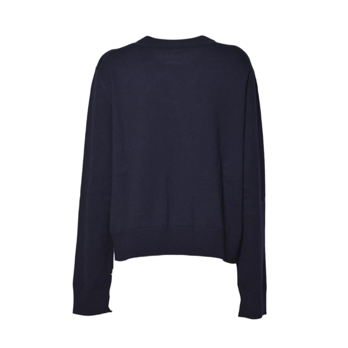 Jil Sander Ls Cn Jumper W/Flower Embroidery Detail