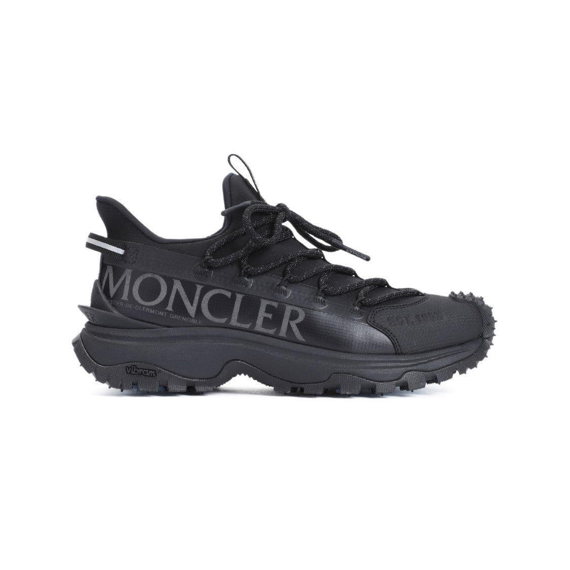 Moncler Black Lace-Up Sneakers