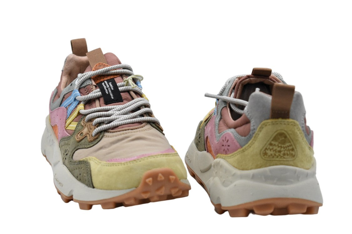 Flower Mountain Military-Pink-Cream Low Shoes