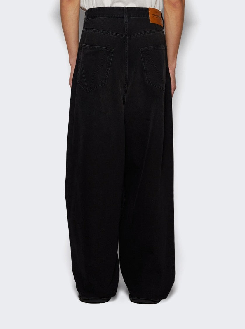 Vetements Baggy Jeans Black