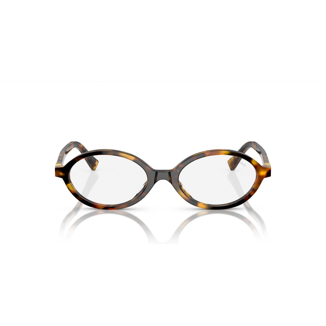 Miu Miu 0Mu 04Zs Tortoiseshell Oval Frame Acetate Eyeglasses
