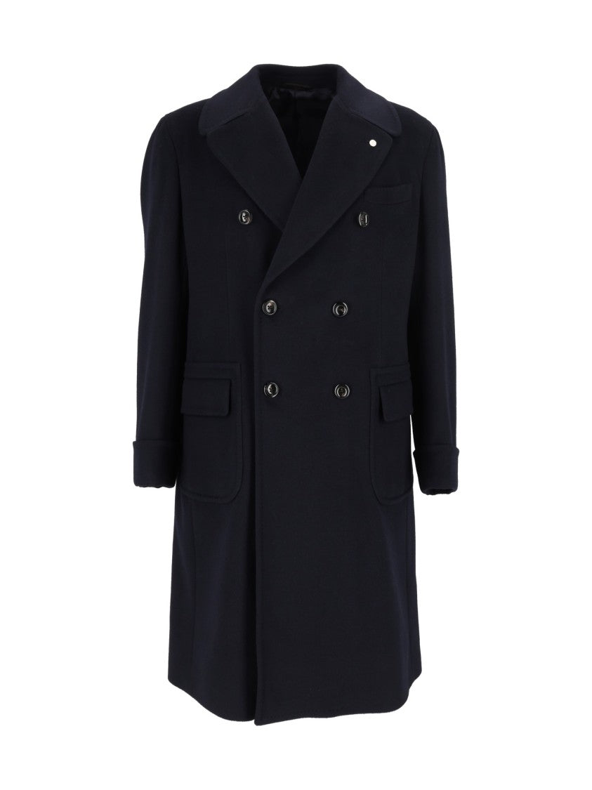 Luigi Bianchi Sartoria Drop S Double-Breasted Coat