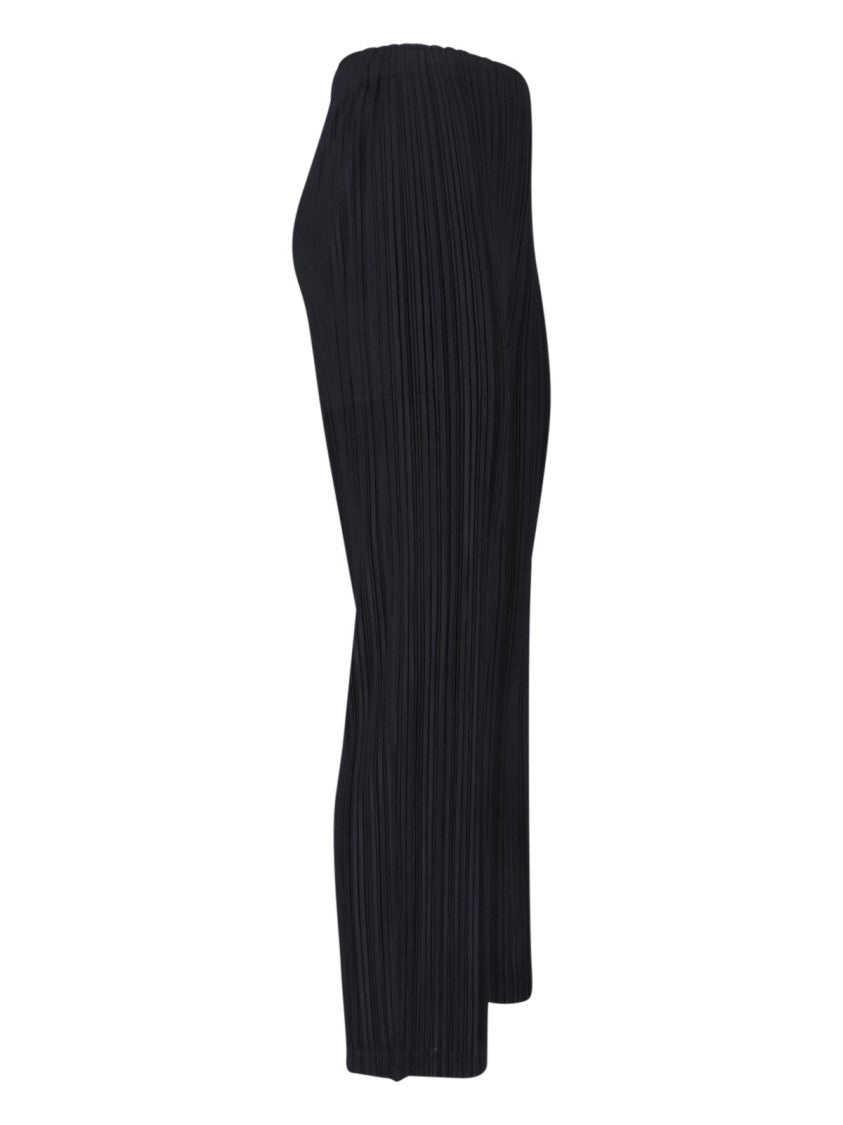 Pleats Please Black Pleated Slim Pants