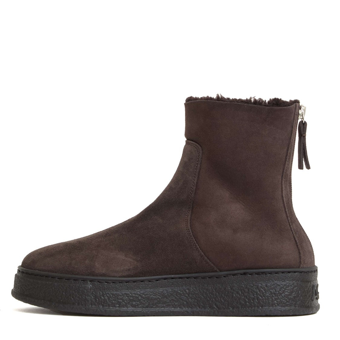 Agl Suede Ankle Boots With Fur Lining