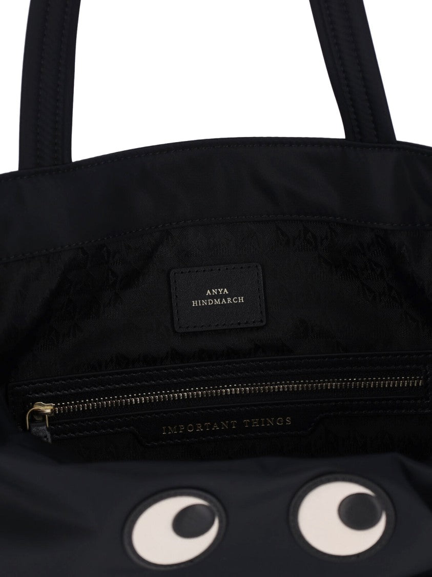 Anya Hindmarch Nylon Tote With Leather Trims