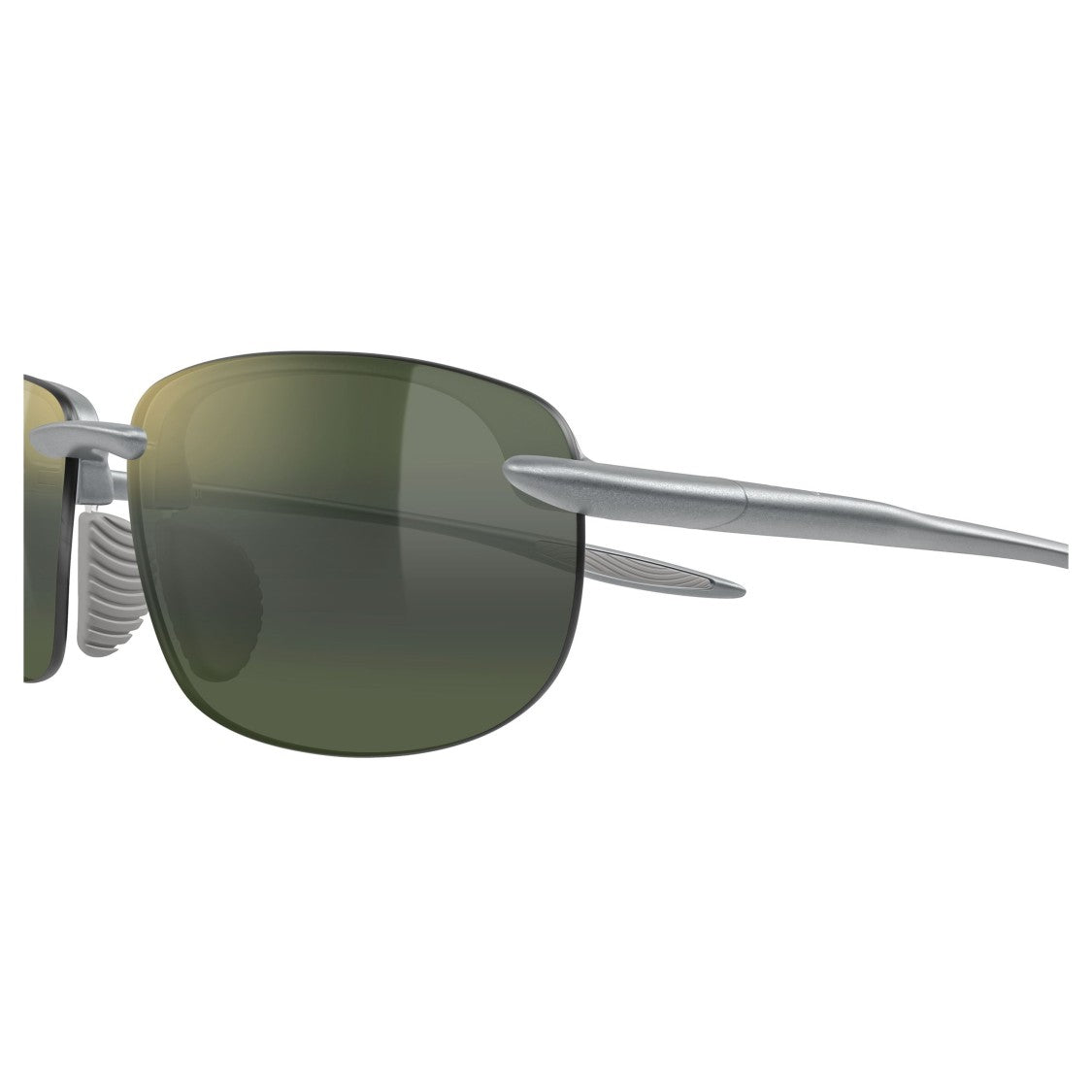 Maui Jim Hookipa Ultra Af Rimless Sunglasses With Rectangular Lenses