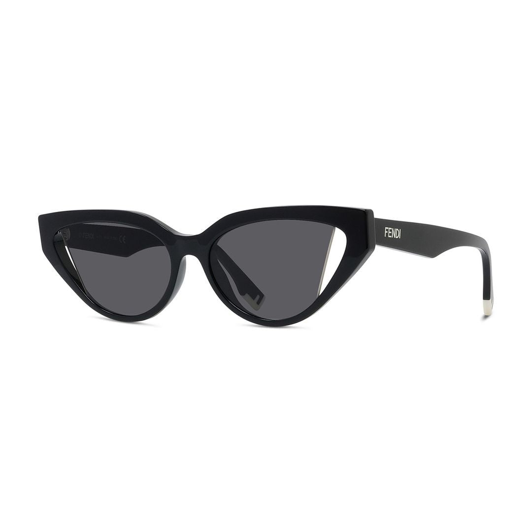Fendi Black Fe40009i Glossy Cat-Eye Sunglasses