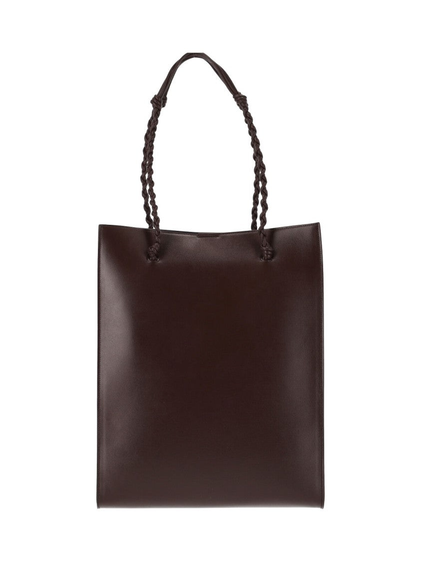 Jil Sander Brown Tangle Braided Leather Tote Bag