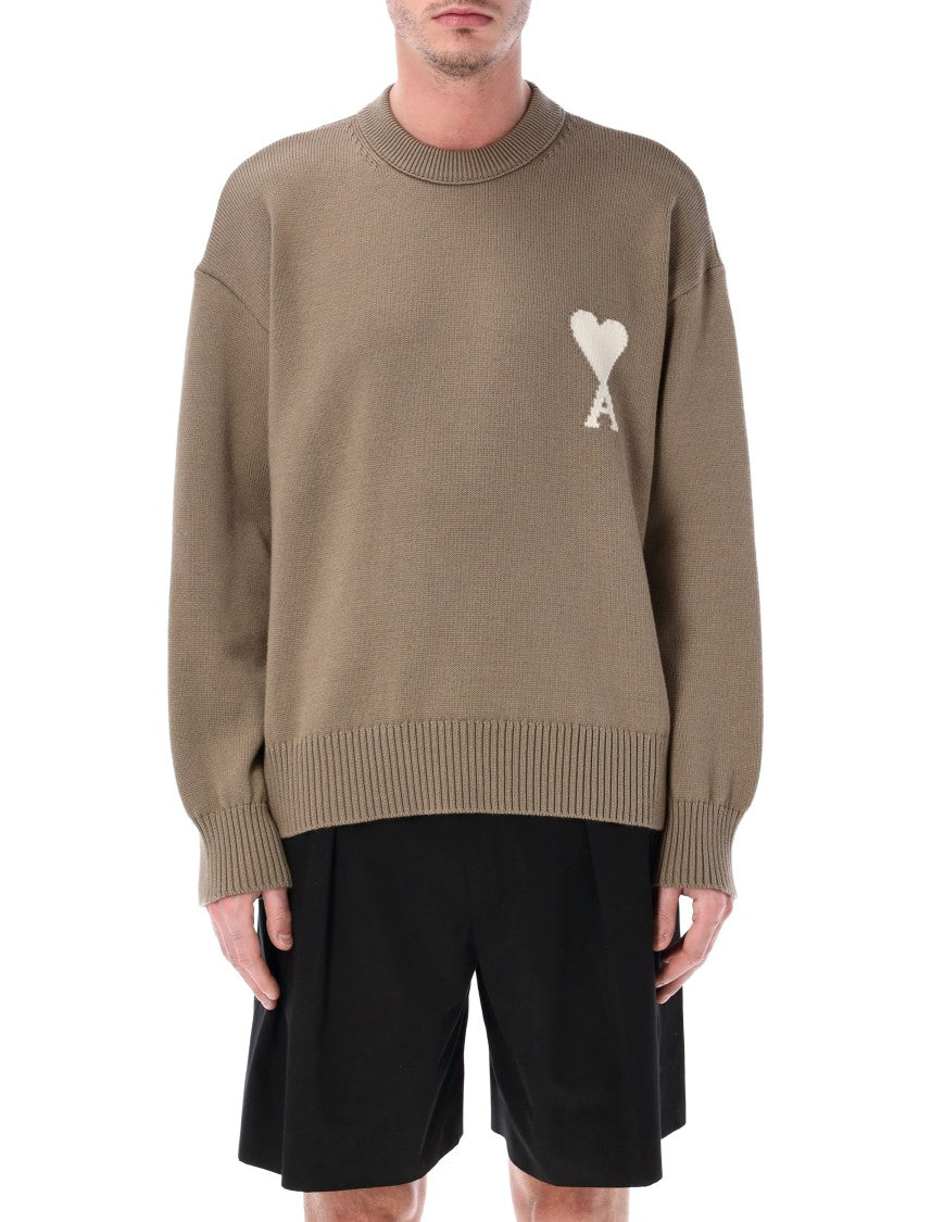 Ami Paris Crewneck Knit Sweater