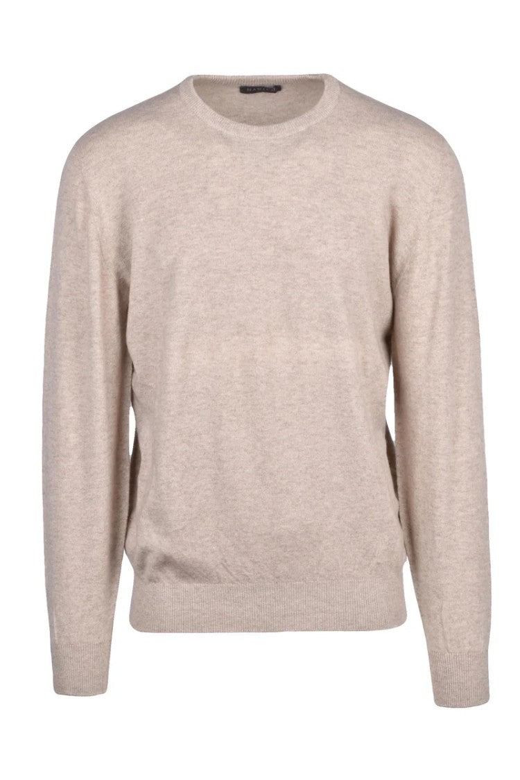 Hawico Crew Neck Cashmere Pullover - Beige
