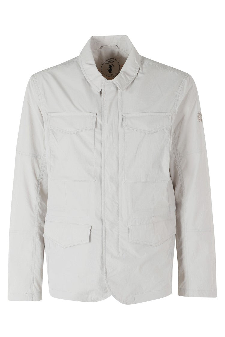 Save The Duck Rainy Beige Jago Four Pockets Shirt Collar Polyester Jacket