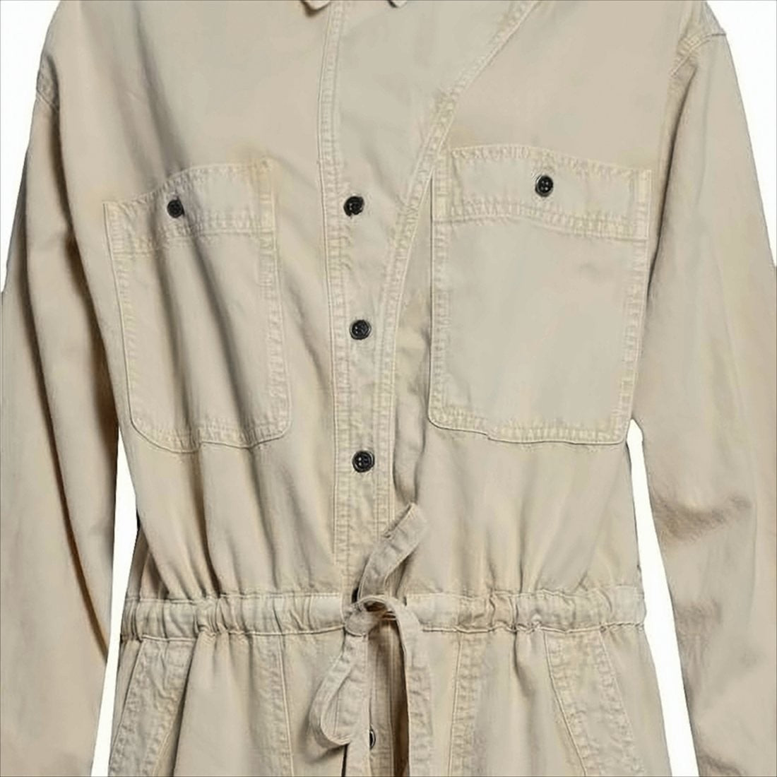 Isabel Marant Relaxed-Fit Utility Jumpsuit With Adjustable Drawstring Waist