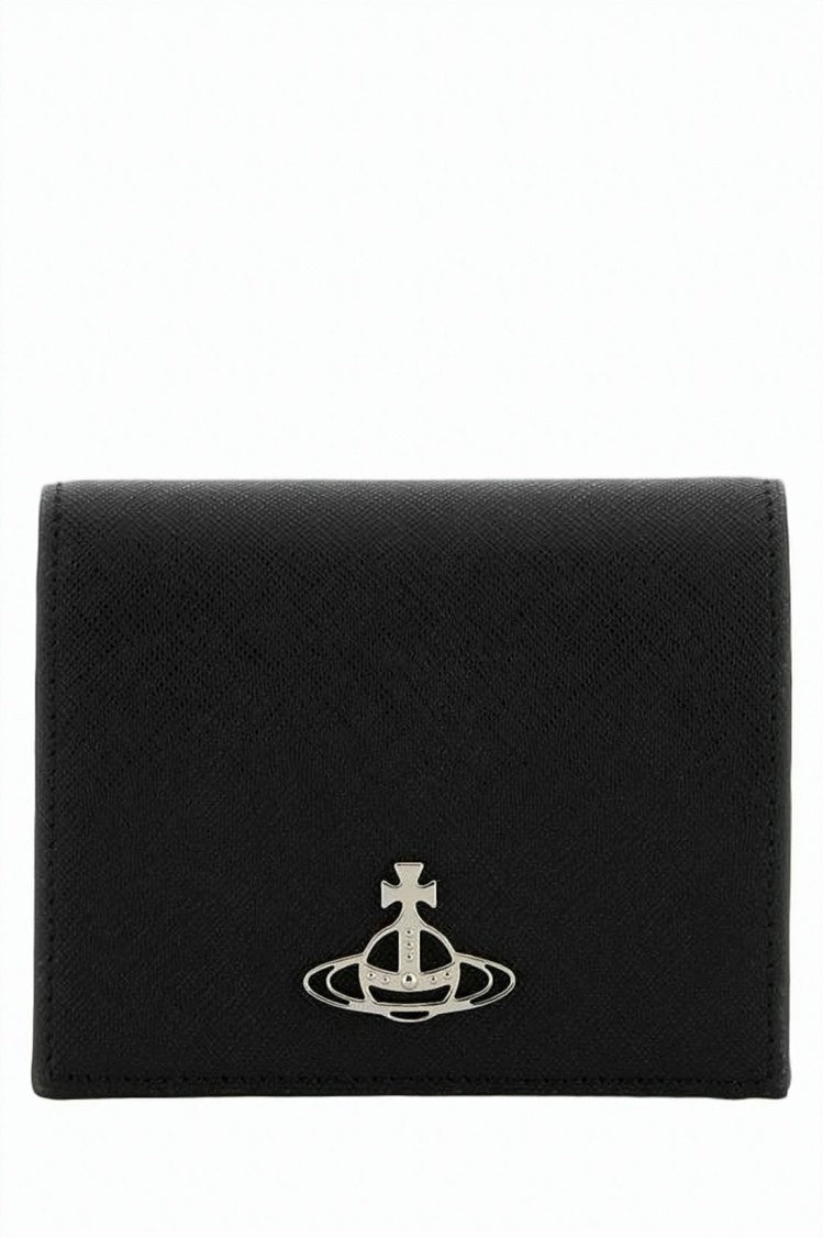 Vivienne Westwood Textured Cowhide Leather Fold-Over Wallet