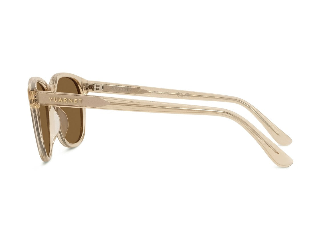 Vuarnet Brown Vu40011i Translucent Round Acetate Sunglasses