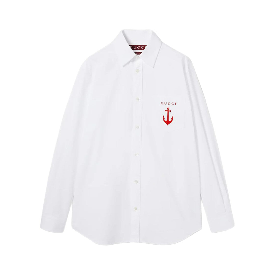 Gucci Relaxed Fit White Cotton Shirt