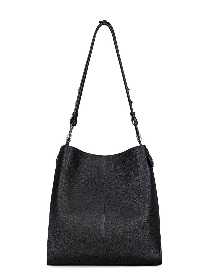 Givenchy Structured Black Calf Leather Shoulder Bag