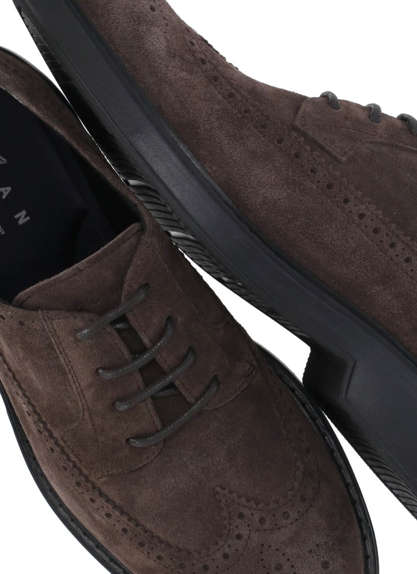 Hogan Brown Suede Brogues