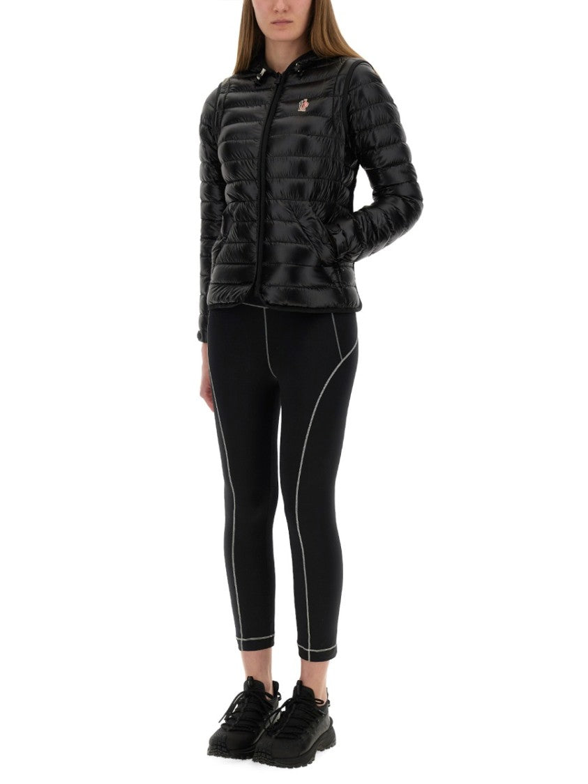 Moncler Grenoble High-Waisted Slim Fit Leggings With Logo Detail
