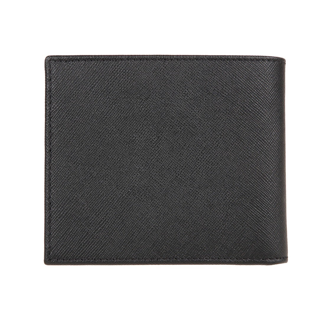 Kiton Leather Wallet With Silver Logo