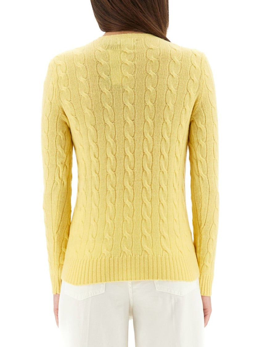 Polo Ralph Lauren Cable-Knit Sweater With Classic Round Neckline