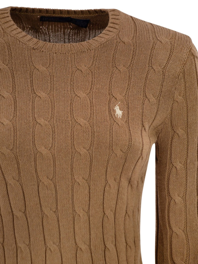 Polo Ralph Lauren Cotton Cable Knit Crew Neck Jumper