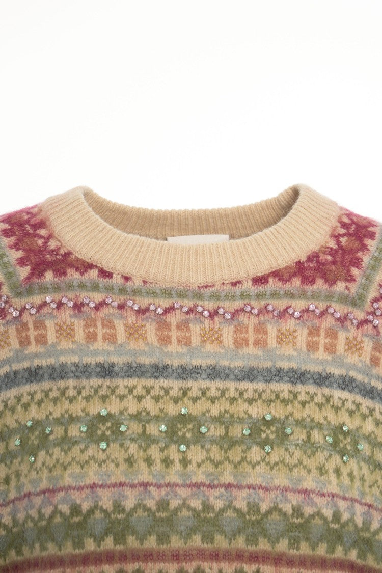 Semi Couture Embroidered Knit Sweater
