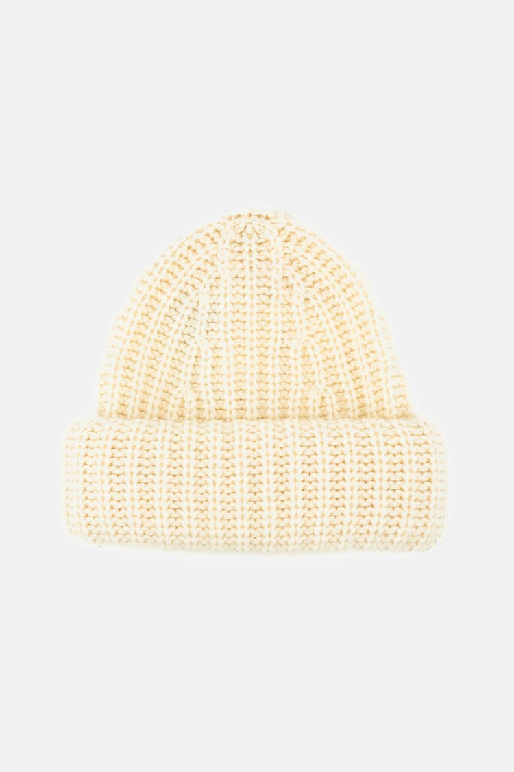Lisa Yang White Beatris Ribbed Pure Cashmere Beanie
