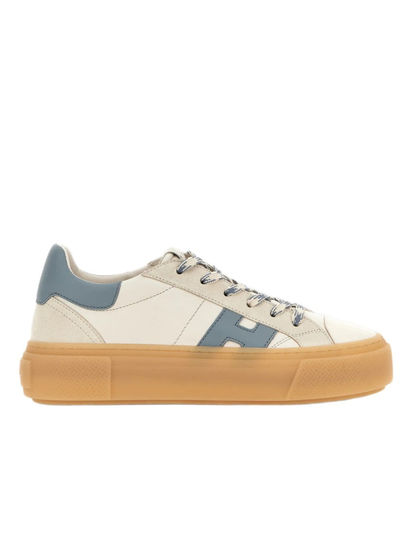 Hogan Low-Top Neutrals Sneakers With Memory Foam Insole
